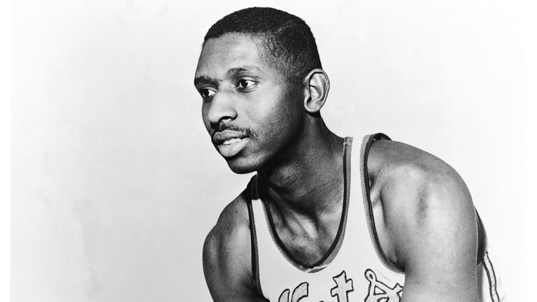 Who was the first black NBA basketball player?